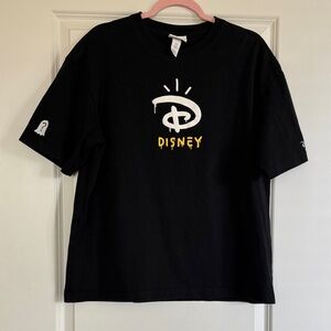Disney 100 x H&M collab Black and White Logo T-Shirt limited edition